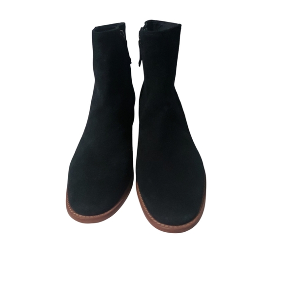 Soludos Women's Greta Bootie Black 100% Suede Size 8 - Picture 6 of 12